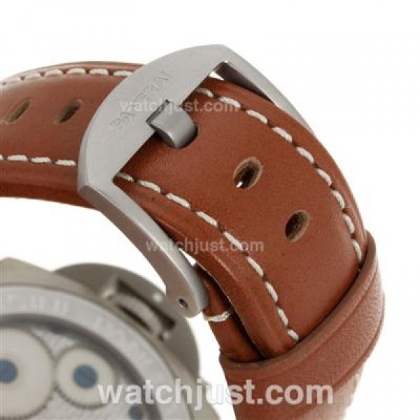 Panerai Luminor Marina Swiss ETA Unitas 6497 Movement Manual Winding Titanium Case with White Dial-AR Coating