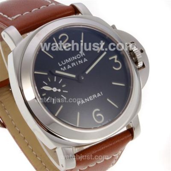 Panerai Luminor Marina Swiss ETA Unitas 6497 Movement Manual Winding with Black Dial