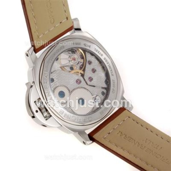 Panerai Luminor Marina Swiss ETA Unitas 6497 Movement Manual Winding with Black Dial