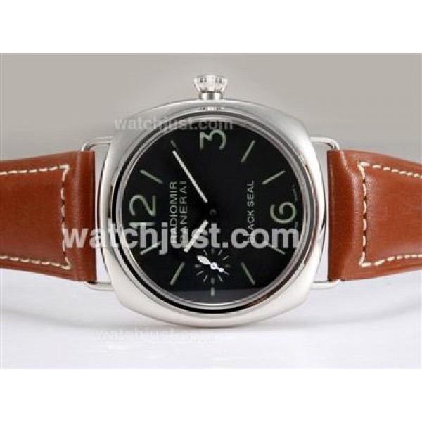 Panerai Radiomir Black Seal Swiss ETA Unitas 6497 Movement Manual Winding AR Coating with Black Dial