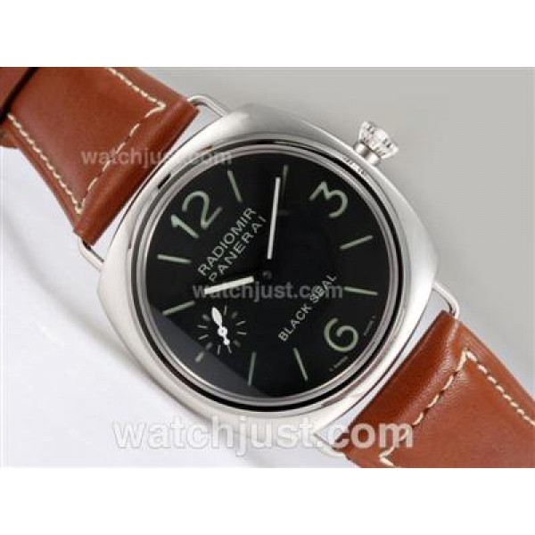 Panerai Radiomir Black Seal Swiss ETA Unitas 6497 Movement Manual Winding AR Coating with Black Dial