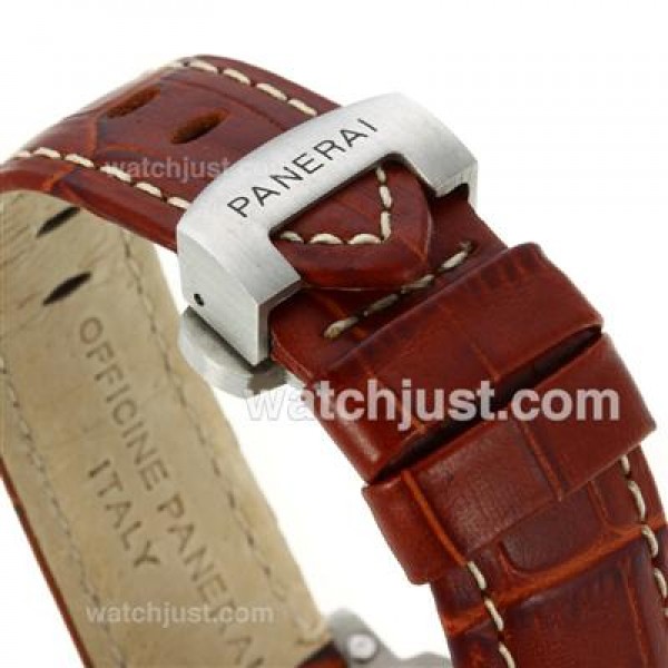 Panerai Luminor Marina Automatic with Black Dial-Leather Strap