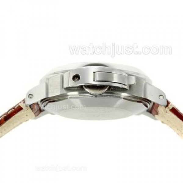 Panerai Luminor Marina Automatic with Black Dial-Leather Strap