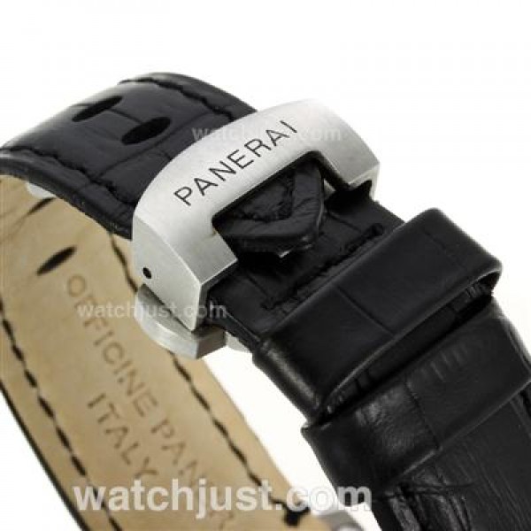 Panerai Luminor Marina Automatic with White Dial-Leather Strap