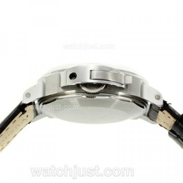 Panerai Luminor Marina Automatic with White Dial-Leather Strap
