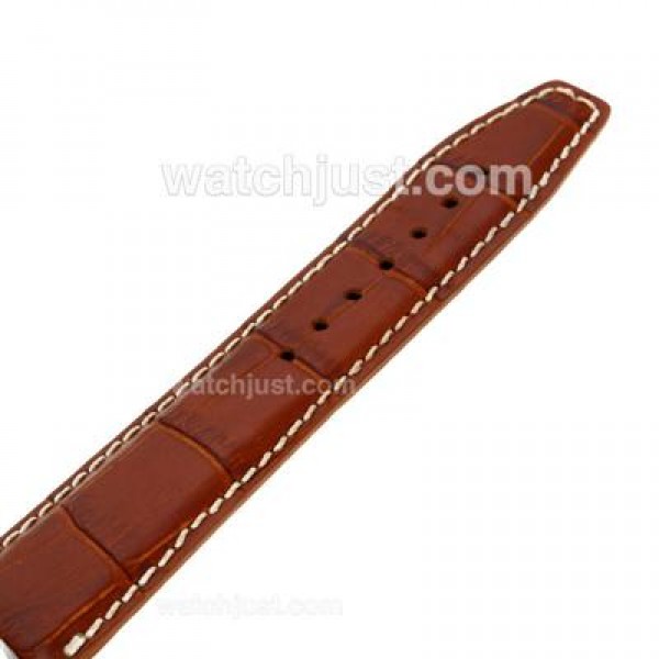 IWC Pilot Mark XVI Swiss ETA 2892 Movement with Black Dial-Brown Leather Strap