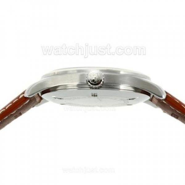 IWC Pilot Mark XVI Swiss ETA 2892 Movement with Black Dial-Brown Leather Strap