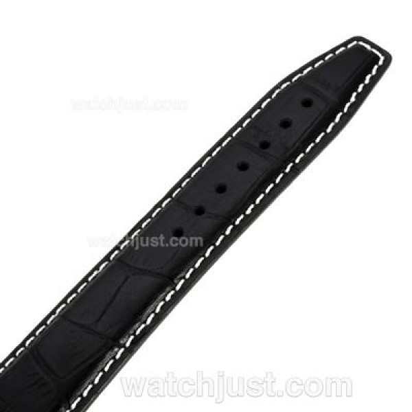 IWC Pilot Mark XVI Swiss ETA 2892 Movement with Black Dial-Black Leather Strap