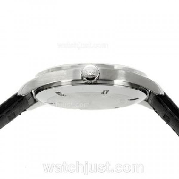 IWC Pilot Mark XVI Swiss ETA 2892 Movement with Black Dial-Leather Strap
