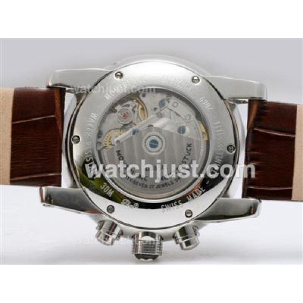 Montblanc Time Walker Chronograph Swiss Valjoux 7750 Movement with Black Dial