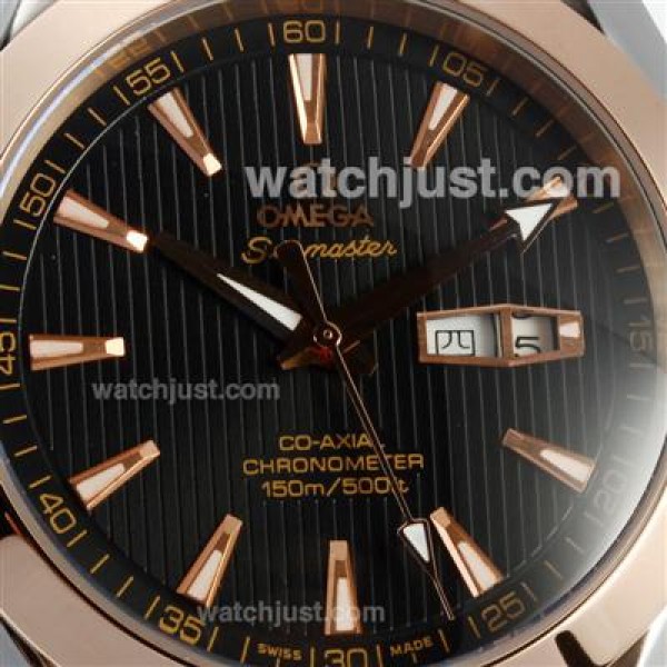 Omega Seamaster Aqua Terra Automatic Two Tone with Black Dial