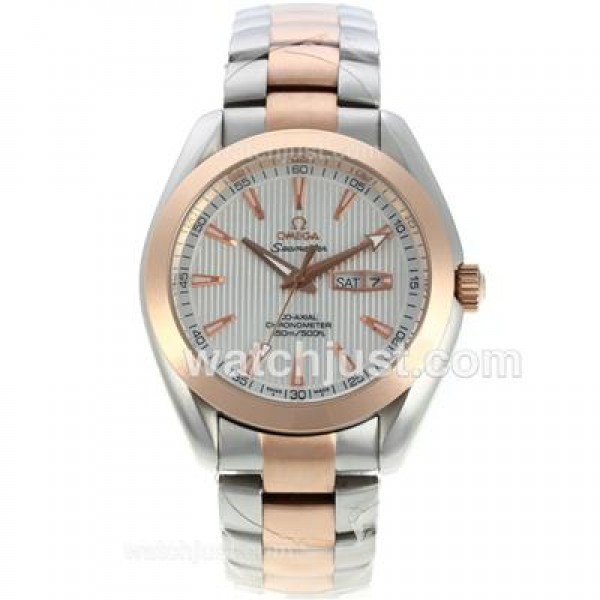Omega Seamaster Aqua Terra Automatic Two Tone with White Dial