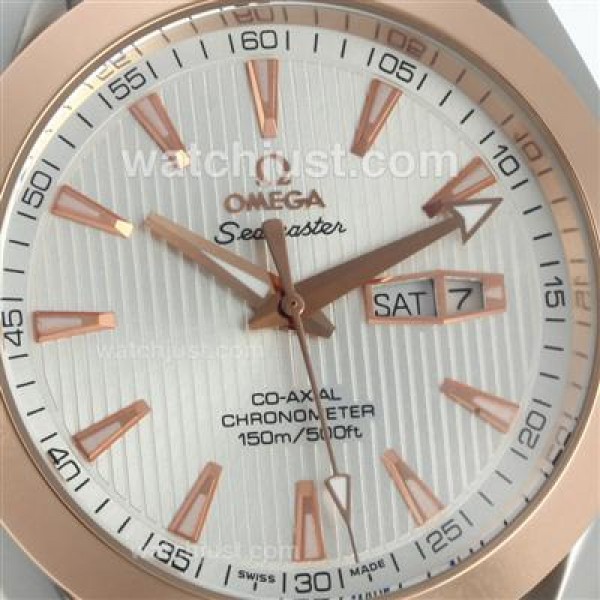 Omega Seamaster Aqua Terra Automatic Two Tone with White Dial