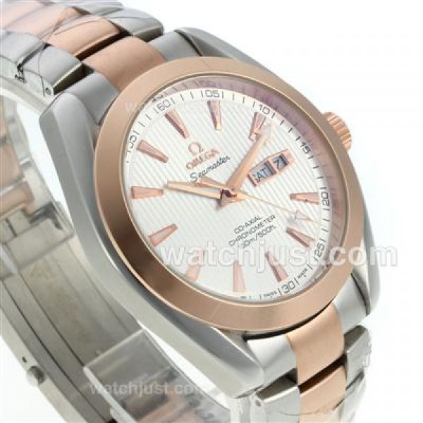 Omega Seamaster Aqua Terra Automatic Two Tone with White Dial