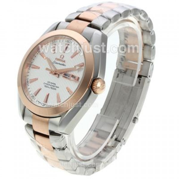 Omega Seamaster Aqua Terra Automatic Two Tone with White Dial