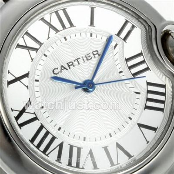 Cartier Ballon bleu de Cartier with White Dial S/S-Sapphire Glass-Medium Size
