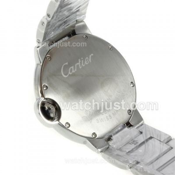 Cartier Ballon bleu de Cartier with MOP Dial S/S-Sapphire Glass-Medium Size