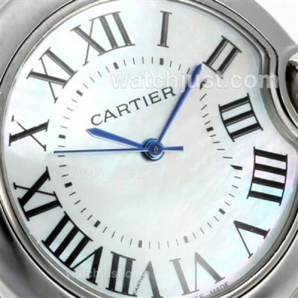 Cartier Ballon bleu de Cartier with MOP Dial S/S-Sapphire Glass-Medium Size