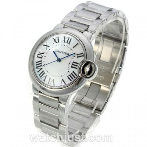 Cartier Ballon bleu de Cartier with MOP Dial S/S-Sapphire Glass-Medium Size