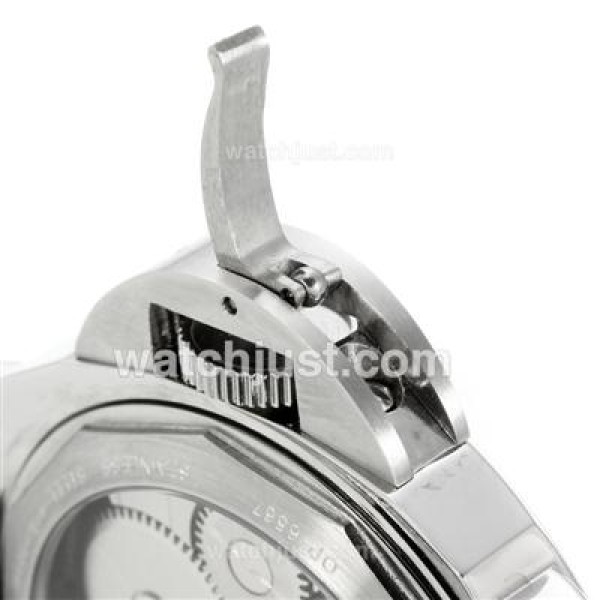 Panerai Luminor Marina Swiss ETA Unitas 6497 Movement with Black Dial-Coffee Leather Strap