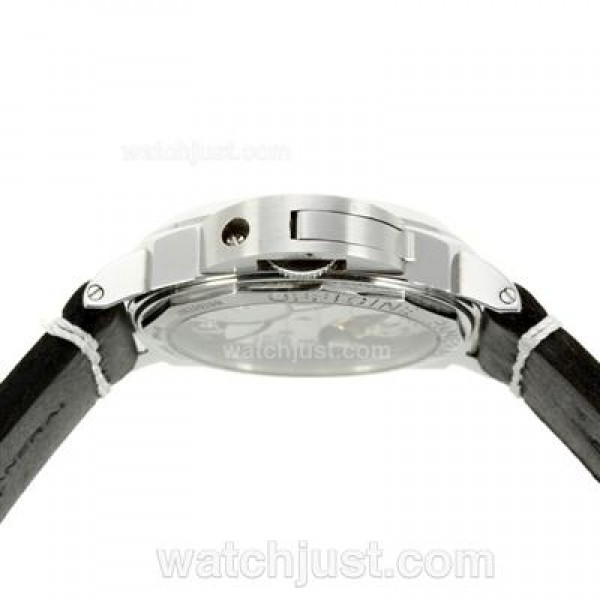 Panerai Luminor Swiss ETA Unitas 6497 Movement with White Dial-Leather Strap