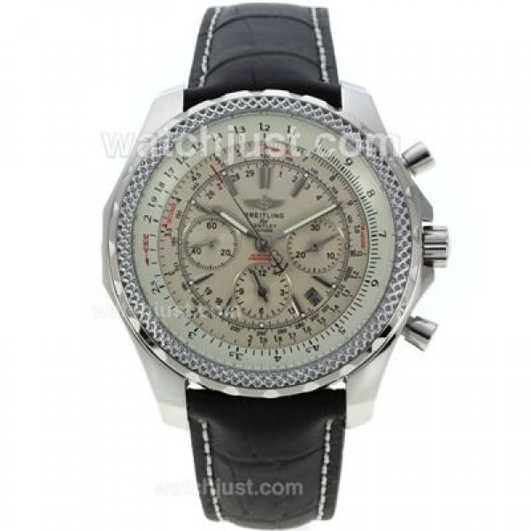 Breitling for Bentley Motors Automatic with White Dial-Same Structure As 7750 Version