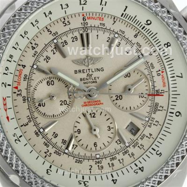 Breitling for Bentley Motors Automatic with White Dial-Same Structure As 7750 Version