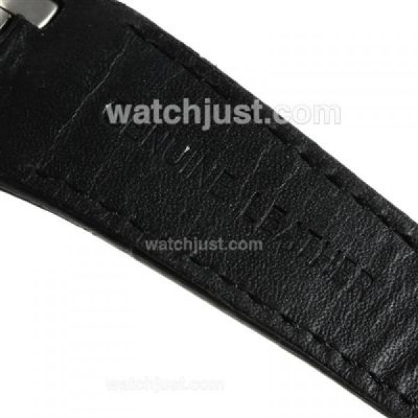 Audemars Piguet Royal Oak Swiss ETA 2836 Movement with Gray Checkered Dial-Black Leather Strap