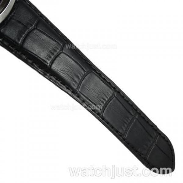 UK AAA Quality Cartier Calibre de Cartier Fake Watches With Black Dials For Men