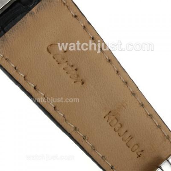 UK AAA Quality Cartier Calibre de Cartier Fake Watches With Black Dials For Men