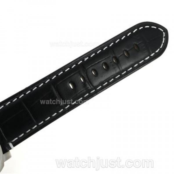 Panerai Luminor Marina Automatic with Black Dial-Leather Strap