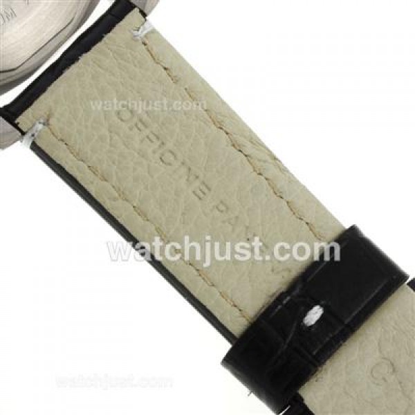 Panerai Luminor Marina Automatic with Black Dial-Leather Strap