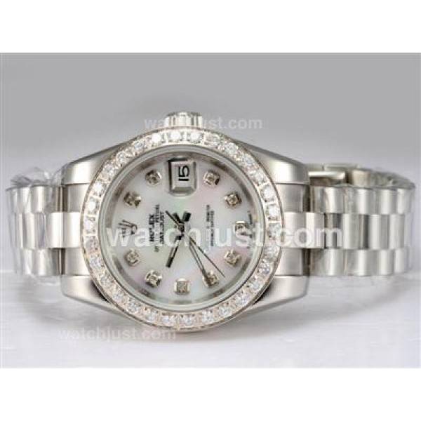Best Quality Rolex Datejust Replica Watches With White Mother-Of-Pearl Dials For Sale