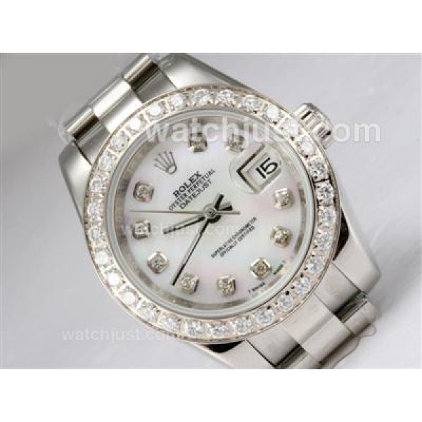 Best Quality Rolex Datejust Replica Watches With White Mother-Of-Pearl Dials For Sale