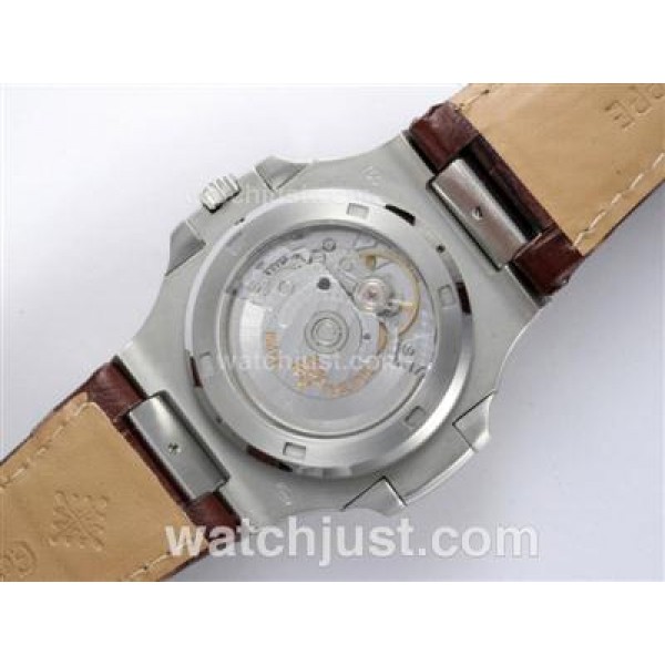 Patek Philippe Nautilus Jumbo MBW Swiss ETA 2824 Movement with Brown Dial-Deployment Buckle