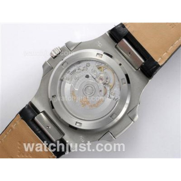 Patek Philippe Nautilus Jumbo MBW Swiss ETA 2824 Movement with Gray Dial-Deployment Buckle