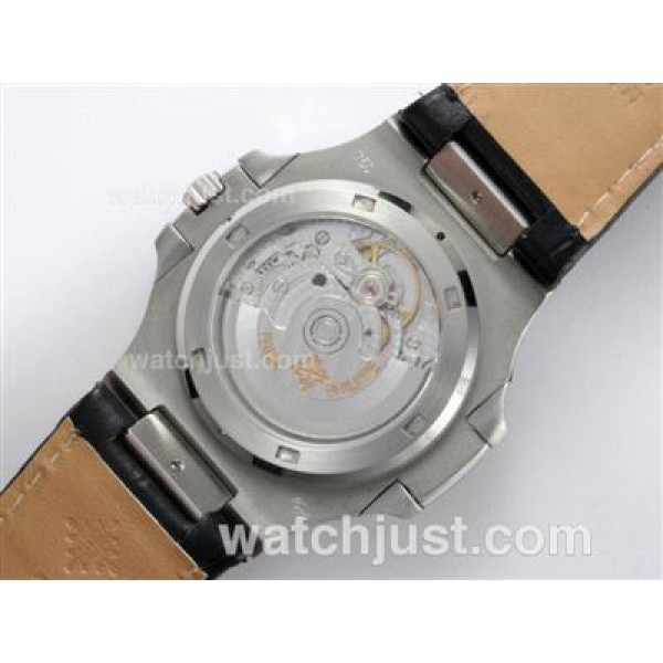 Patek Philippe Nautilus Jumbo MBW Swiss ETA 2824 Movement Diamond Marking with Gray Dial-Deployment Buckle