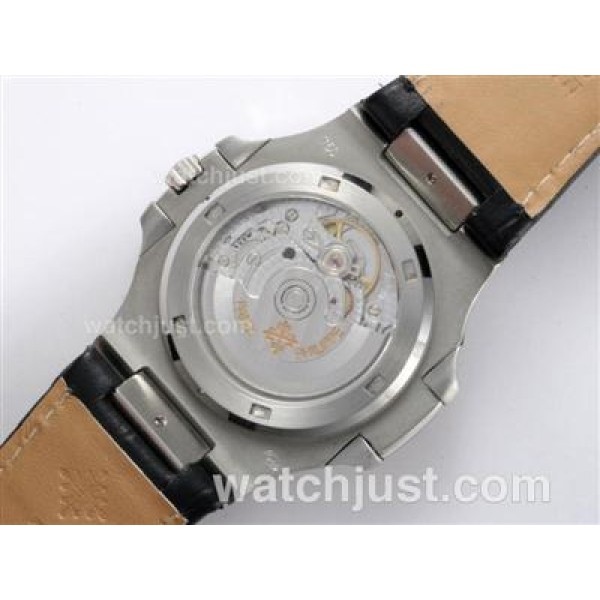 Patek Philippe Nautilus Jumbo MBW Swiss ETA 2824 Movement with White Dial-Deployment Buckle
