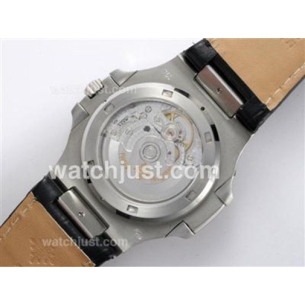 Patek Philippe Nautilus Jumbo MBW Swiss ETA 2824 Movement Diamond Marking with Blue Dial-Deployment Buckle