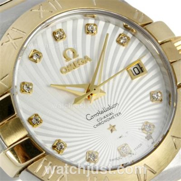UK Best 1:1 Omega Constellation Replica Watches With White Dials For Men
