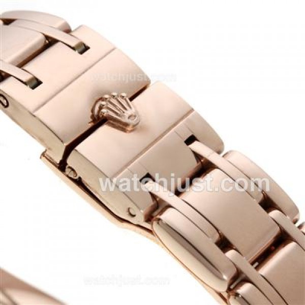 High End Rolex Datejust Masterpiece Fake Watches With Brown Dials For Sale