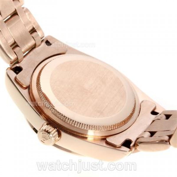 High End Rolex Datejust Masterpiece Fake Watches With Brown Dials For Sale