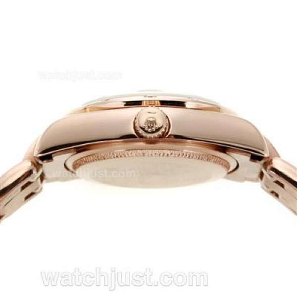 High End Rolex Datejust Masterpiece Fake Watches With Brown Dials For Sale