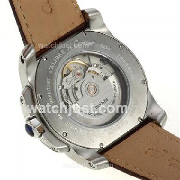 UK Best Quality Cartier Calibre de Cartier Replica Watches With White Dials For Men