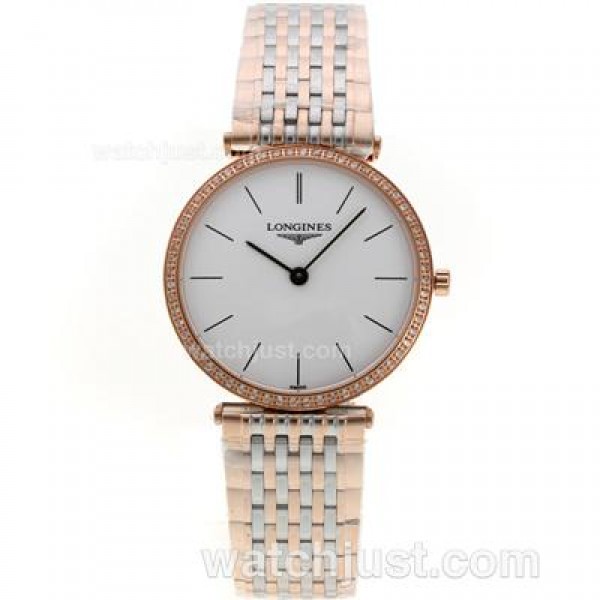 Longines La Grande Classique Swiss ETA Movement Two Tone with White Dial