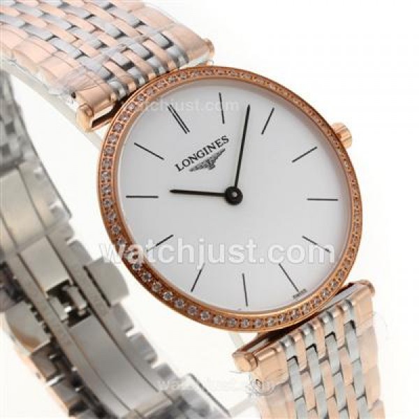 Longines La Grande Classique Swiss ETA Movement Two Tone with White Dial