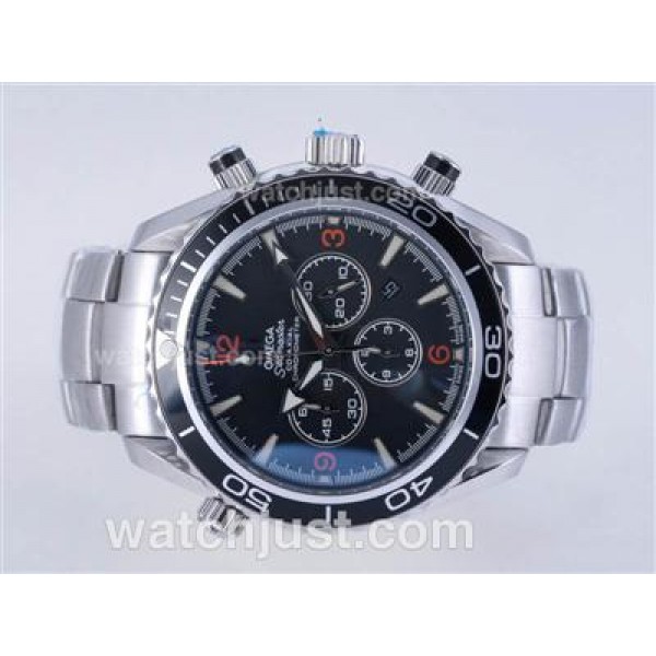 Omega Seamaster Planet Ocean Working Chrono with Orange Marker -Same Chassis As 7750-High Quality