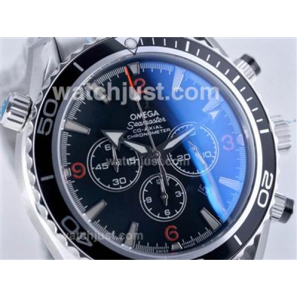 Omega Seamaster Planet Ocean Working Chrono with Orange Marker -Same Chassis As 7750-High Quality