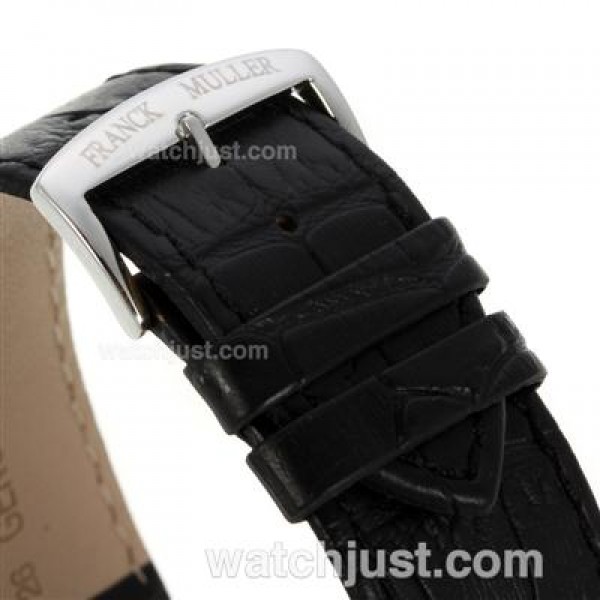 Franck Muller Master Square Swiss ETA Movement Diamond Bezel with White Dial