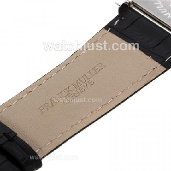 Franck Muller Master Square Swiss ETA Movement Diamond Bezel with White Dial